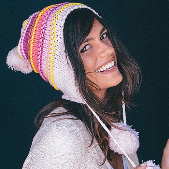 Striped Earflap Beanie