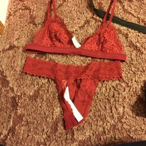 VS bralette & thong matching set
