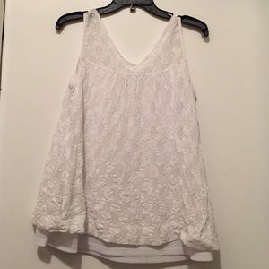 ANTHROPOLOGIE ONLY HEARTS White Lace Tank ANTHROPOLOGIE ONLY HEARTS White Lace Tank