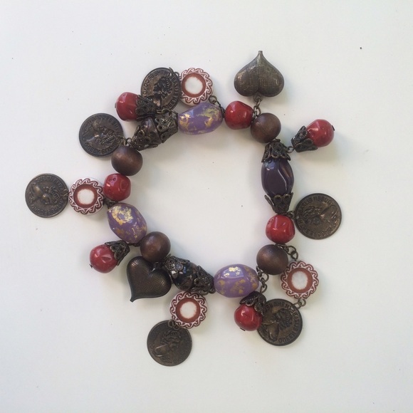 Boho chic charm bracelet