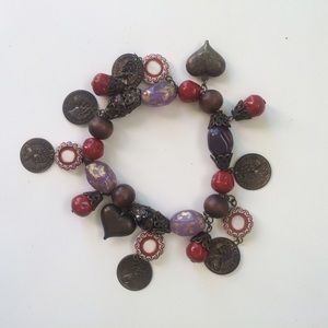 Boho chic charm bracelet