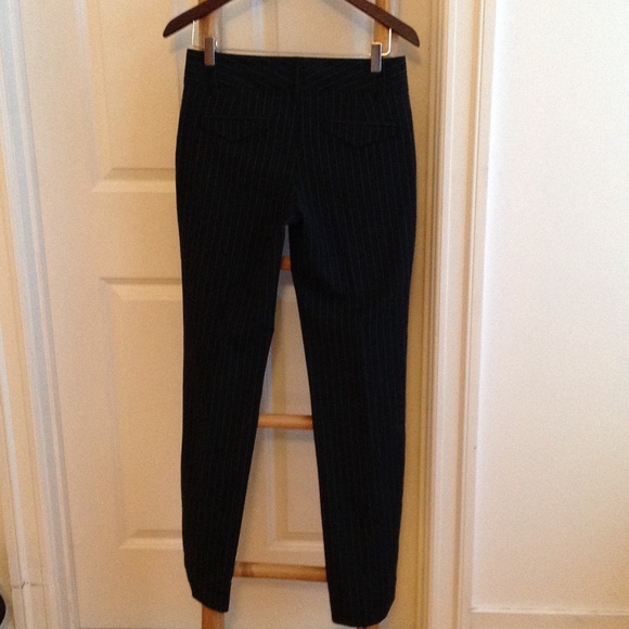 Soft stretch work pants with gray striping. - Picture 2 of 4