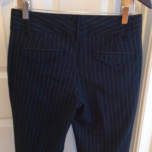 Soft stretch work pants with gray striping. - Picture 4 of 4