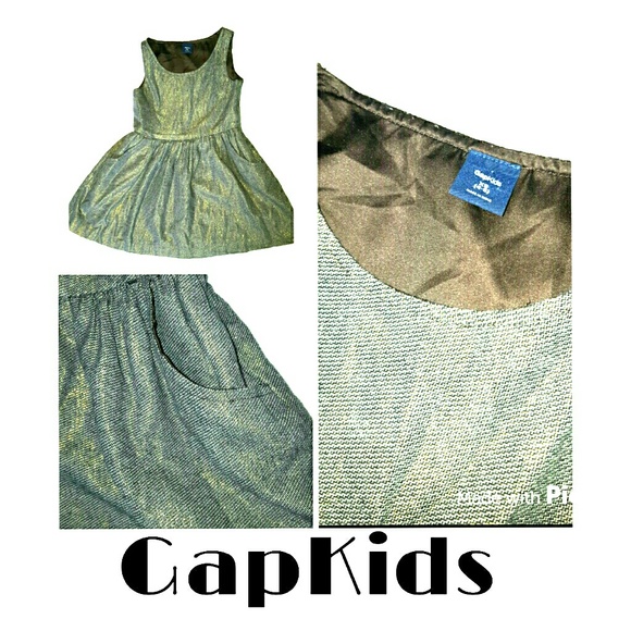 🎉🎉SALE🎉🎉4T Brown & Gold Sparkle Dress