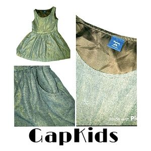 🎉🎉SALE🎉🎉4T Brown & Gold Sparkle Dress