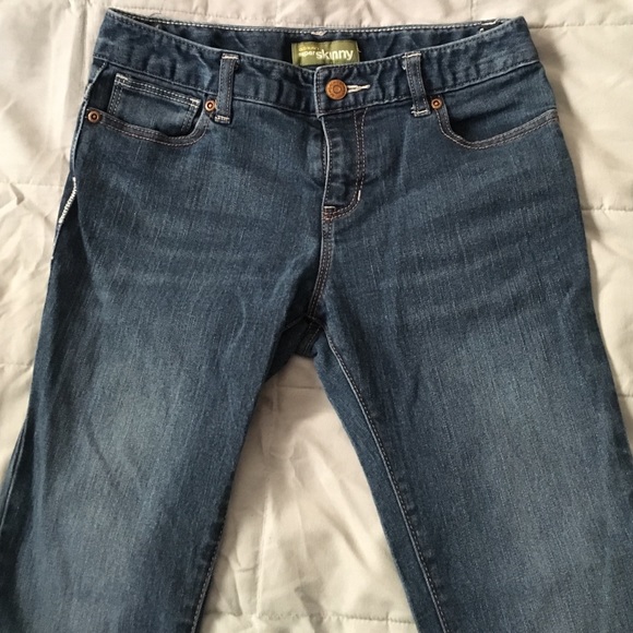Girls Old Navy super skinny blue jeans 12 R EUC
