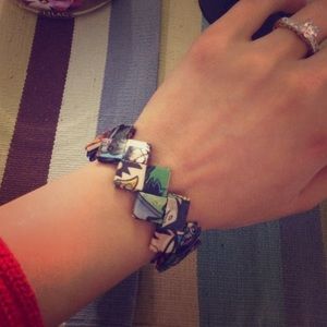 Comic book bracelet