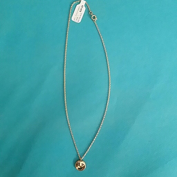 NWT Emoji Gold Necklace