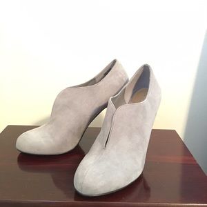 Gray booties