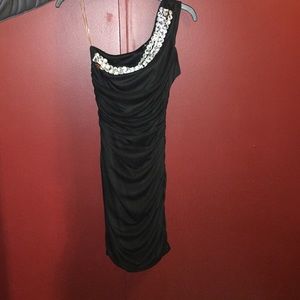 Black cocktail dress