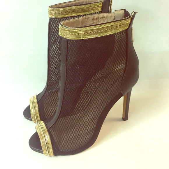 Bebe Black Tanyaa Booties