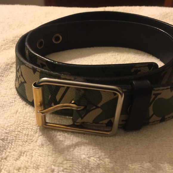 Camouflage LV limited edition Belt