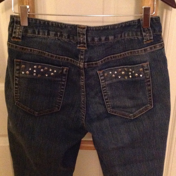 Inc Denim jeans with rhinestone detail. - Picture 4 of 4