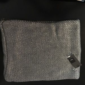 NWT Mossimo grey and silver infinity scarf