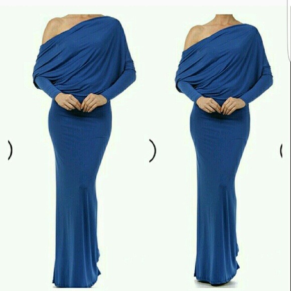 Royal blue maxi dress