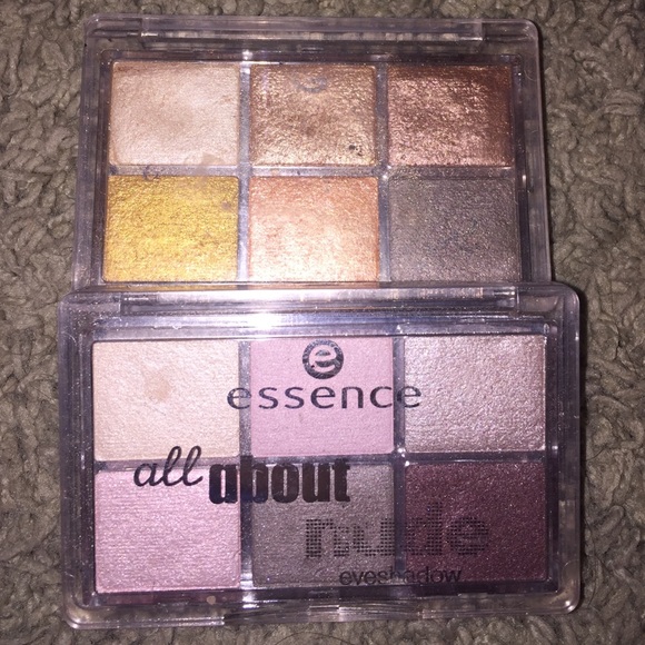 Essence sunrise and nude eyeshadow palettes