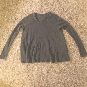 Free People grey thermal shirt