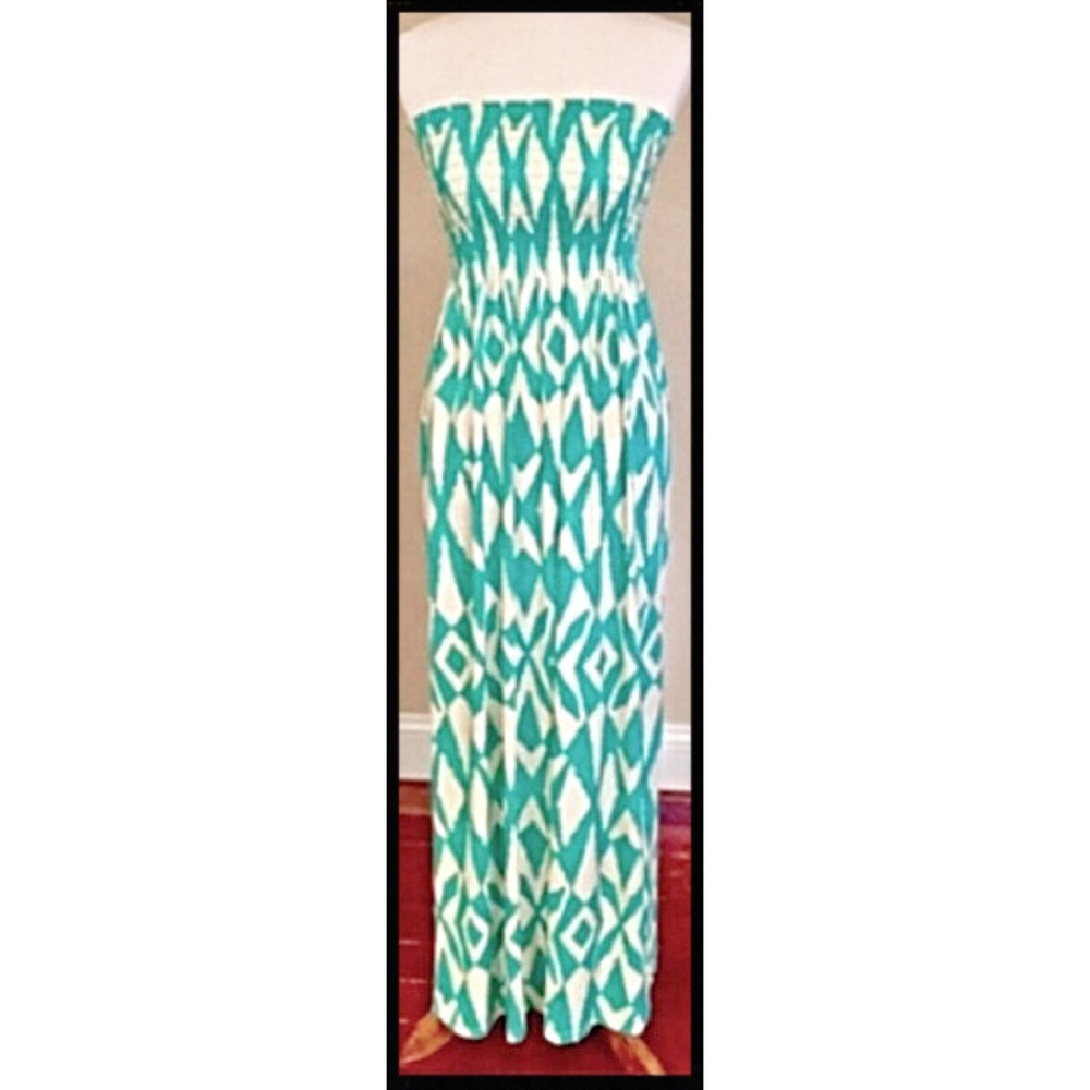 Tribal Aztec Boho Maxi Dress EUC **sold**