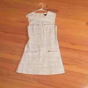 Banana republic gray zipper dress