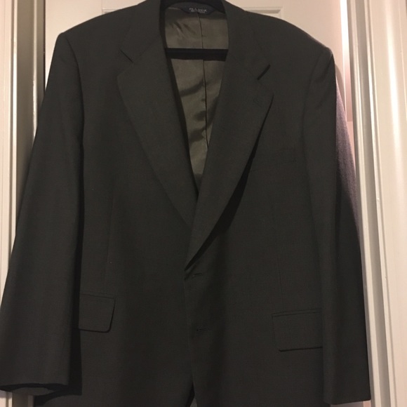 Jos A Bank Dark Greenish Brown Wool Jacket