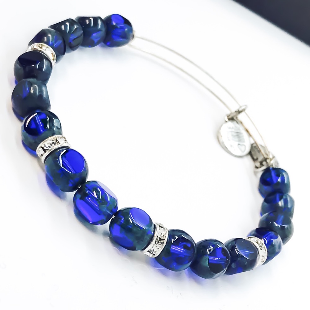 Alex and Ani eden blue green bangle