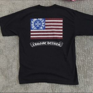 Chrome Hearts authentic t-shirt with flag