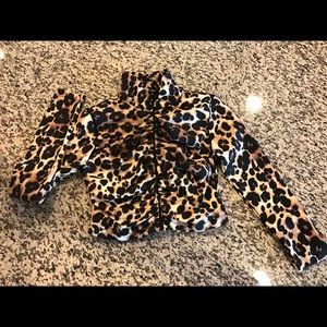 Cheetah sort rouge workout jacket