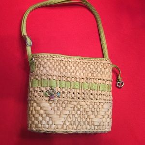 Straw and Leather Brighton Purse