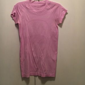 Pink athletic shirt