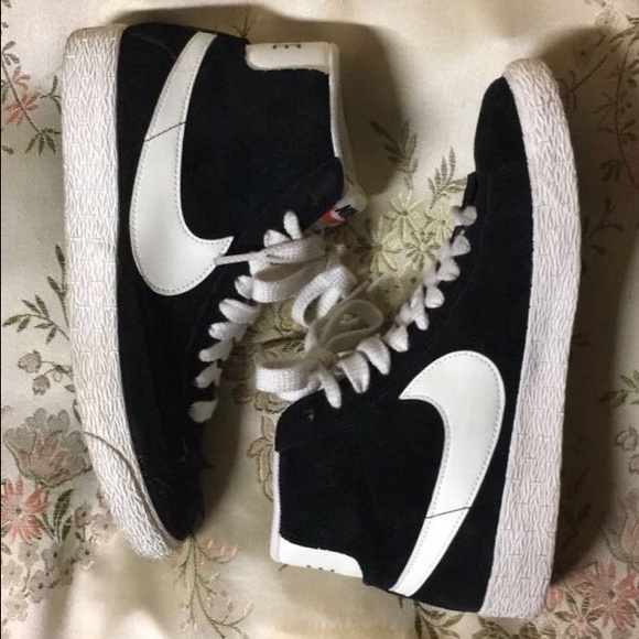 Nike Blazer Suede Perforated High Top Shoes
