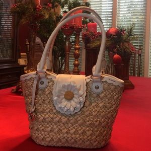 Straw And Leather Brighton Purse Like New