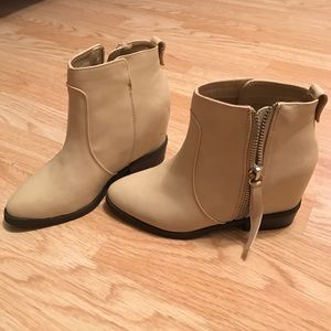 Hidden Wedge Ankle Booties