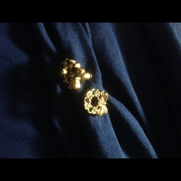 Christmas wreath earrings - Picture 1 of 1