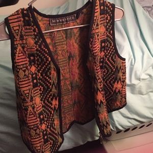 Afro-print Vest