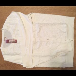 White Merona Cardigan