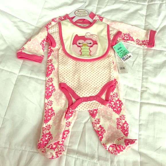 onesie, footsie pajama, bib