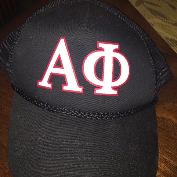Alpha Phi black baseball cap