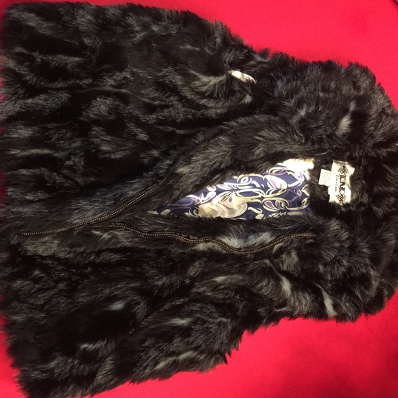 Live A Little Faux Fur Vest XL