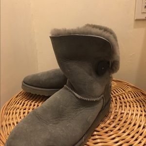 Grey Bailey Button Ugg boots