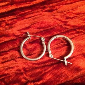 Sterling Silver 1" hoops
