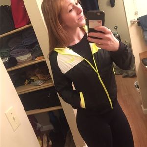 Nike vintage style neon windbreaker jacket