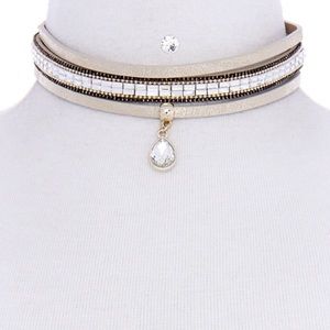 Gold Tear Drop Choker