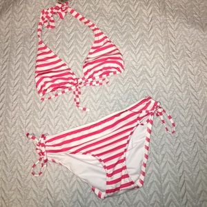 Striped bikini