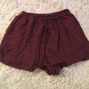 Brandy Melville Maroon Shorts