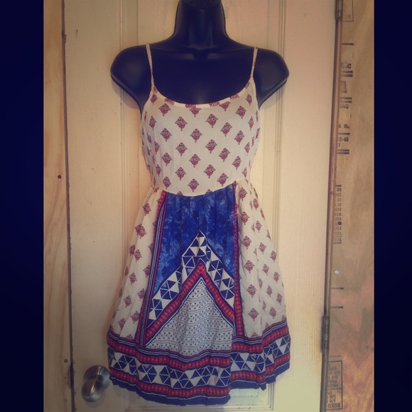 Cute Abstract Short Dress