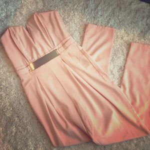 One piece jumpsuit in blush