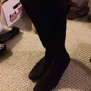 Black Suede Stuart Weitzman boots size 10
