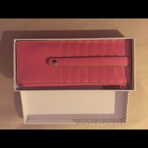 Lotis pink credit card wallet