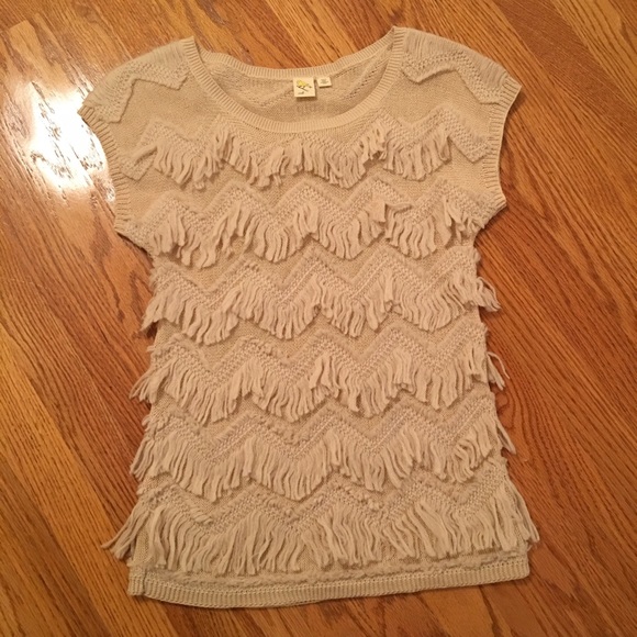Anthropologie fringe sweater