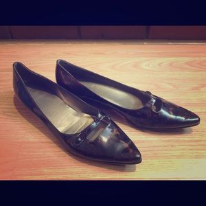 Stuart weitzman leopard-print kitten heel flats